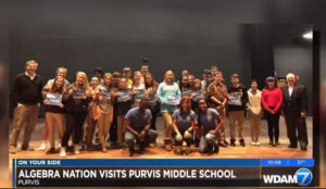 Study experts visit Purvis Middle School math students
